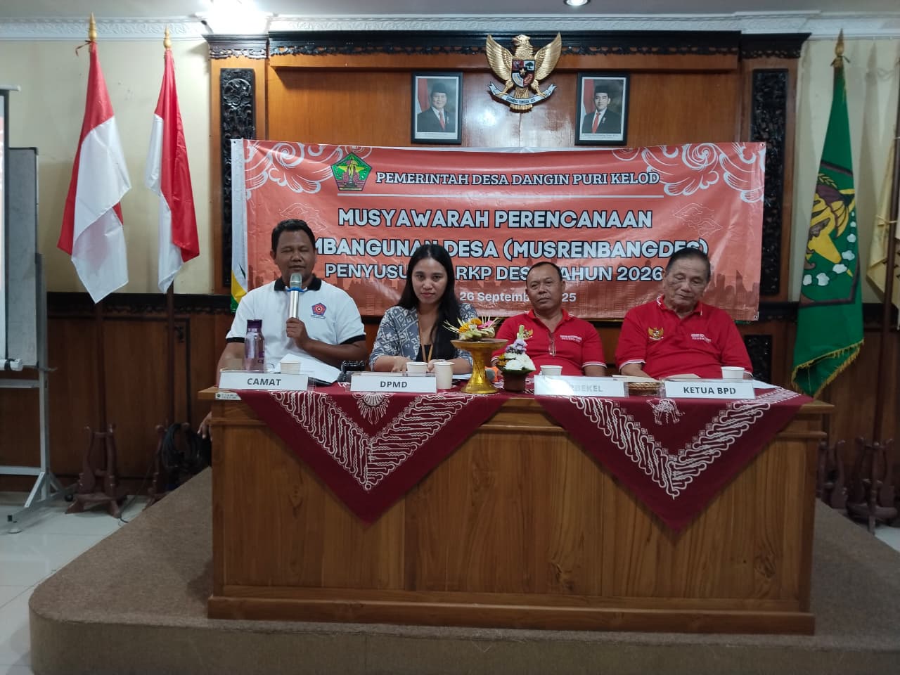 Musrenbangdes Penyusunan RKP Desa Tahun 2026 Desa Dangin Puri Kelod