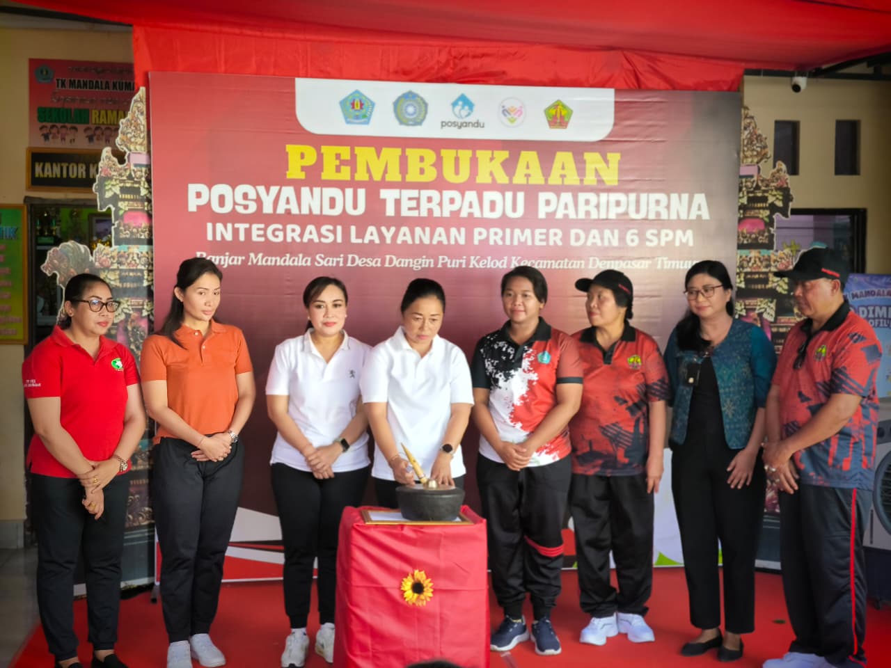 PEMBUKAAN POSYANDU TERPADU PARIPURNA ILP DAN 6 SPM DI BANJAR MANDALA SARI