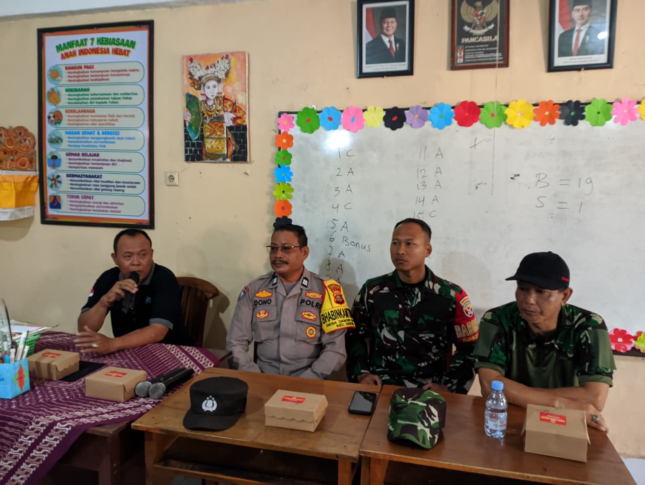 Pelatihan Dasar Linmas Desa Dangin Puri Kelod