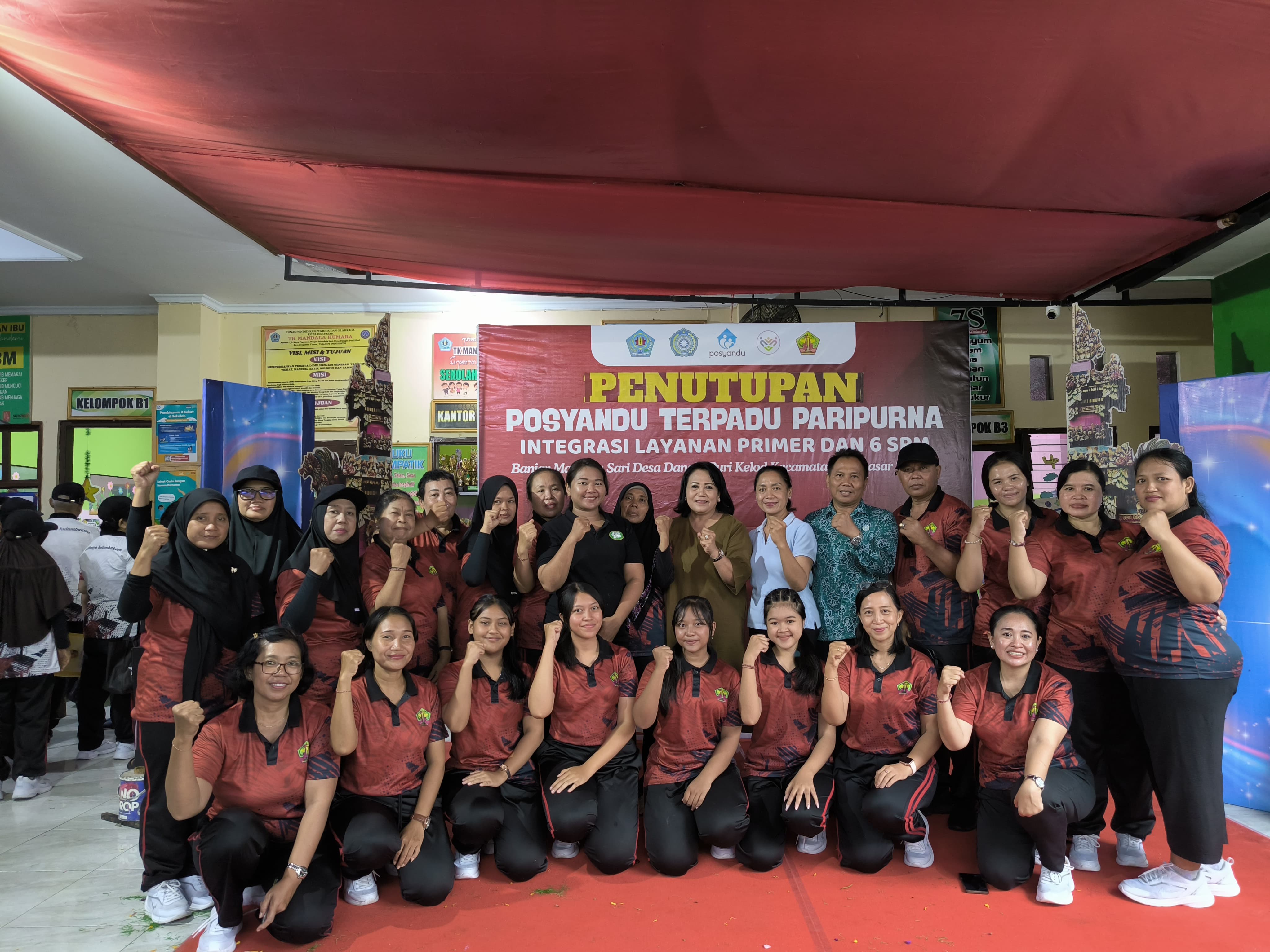 Penutupan Posyandu Terpadu Paripurna (Integritas Layanan Primer dan 6 SPM) di Banjar Mandala Sari