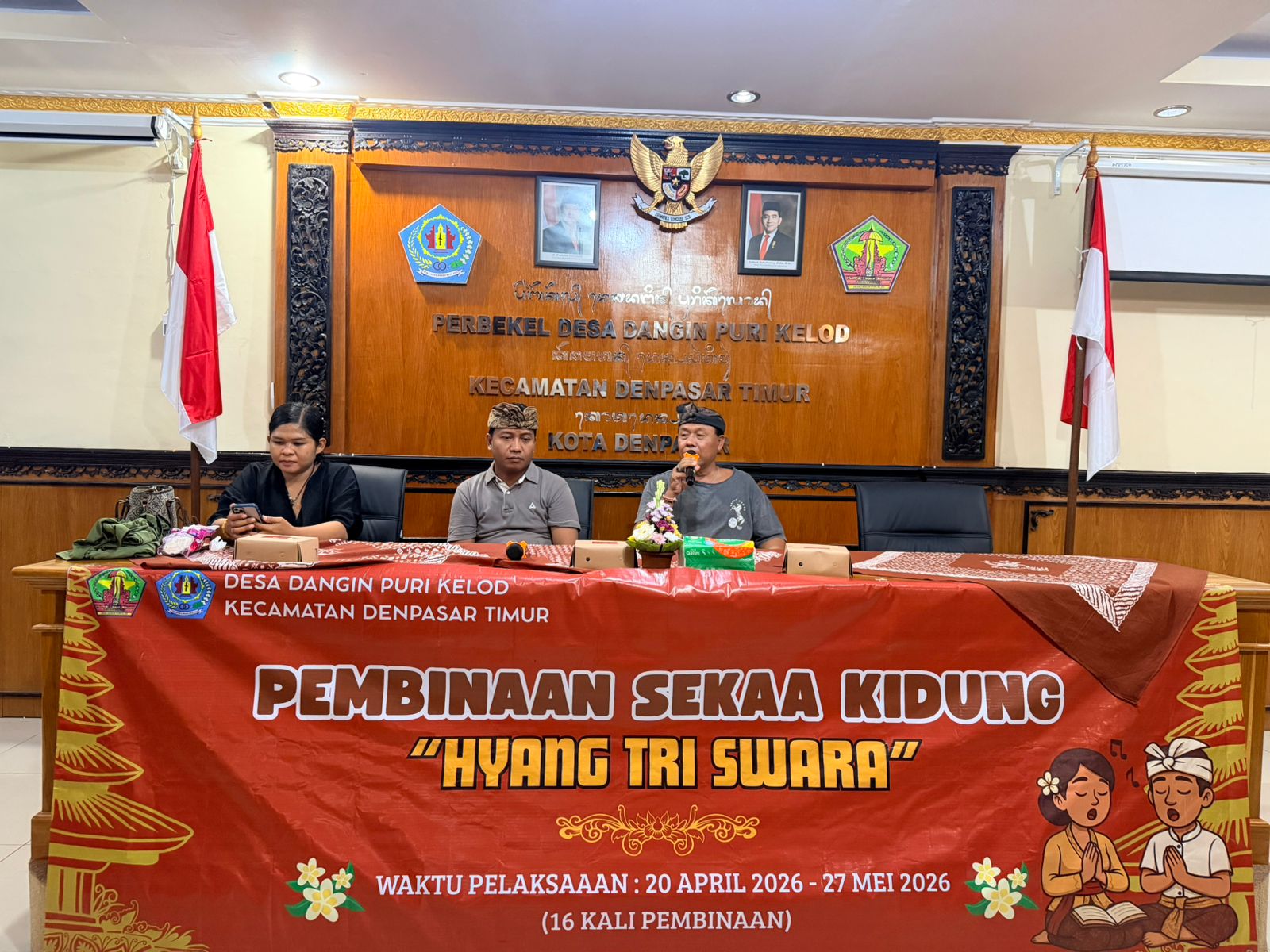 Pembinaan Sekaa Kidung Hyang Tri Swara, Wujudkan Pelestarian Budaya Bali